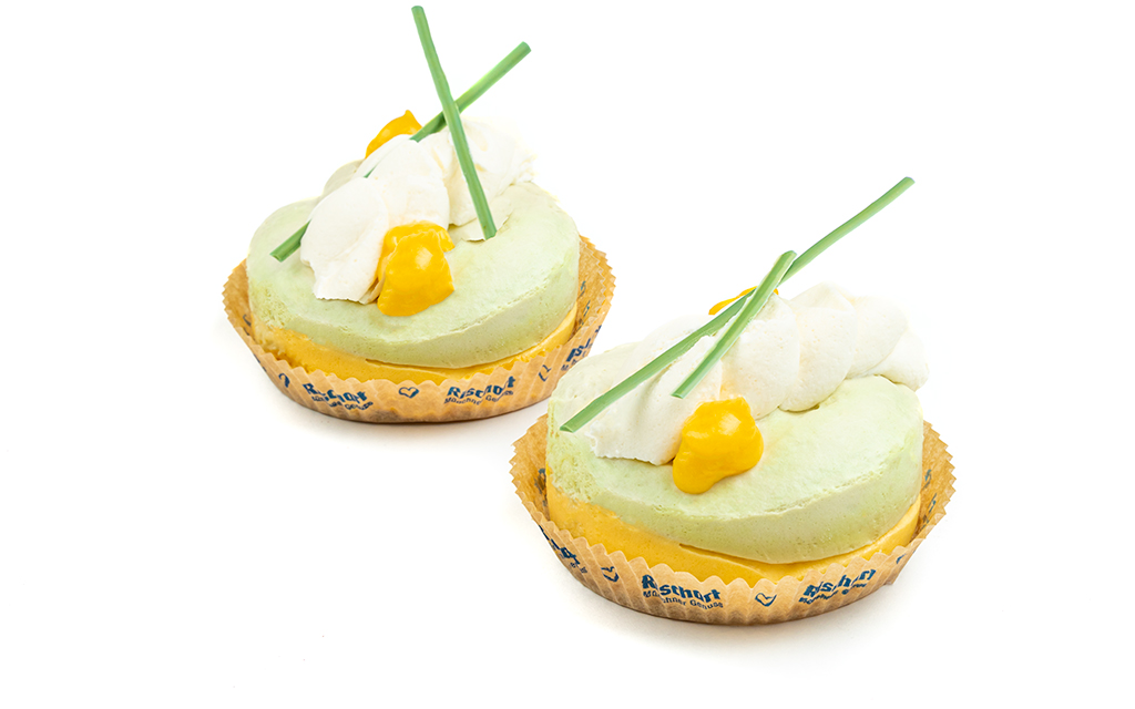 Neu: Matcha-Mango-Törtchen