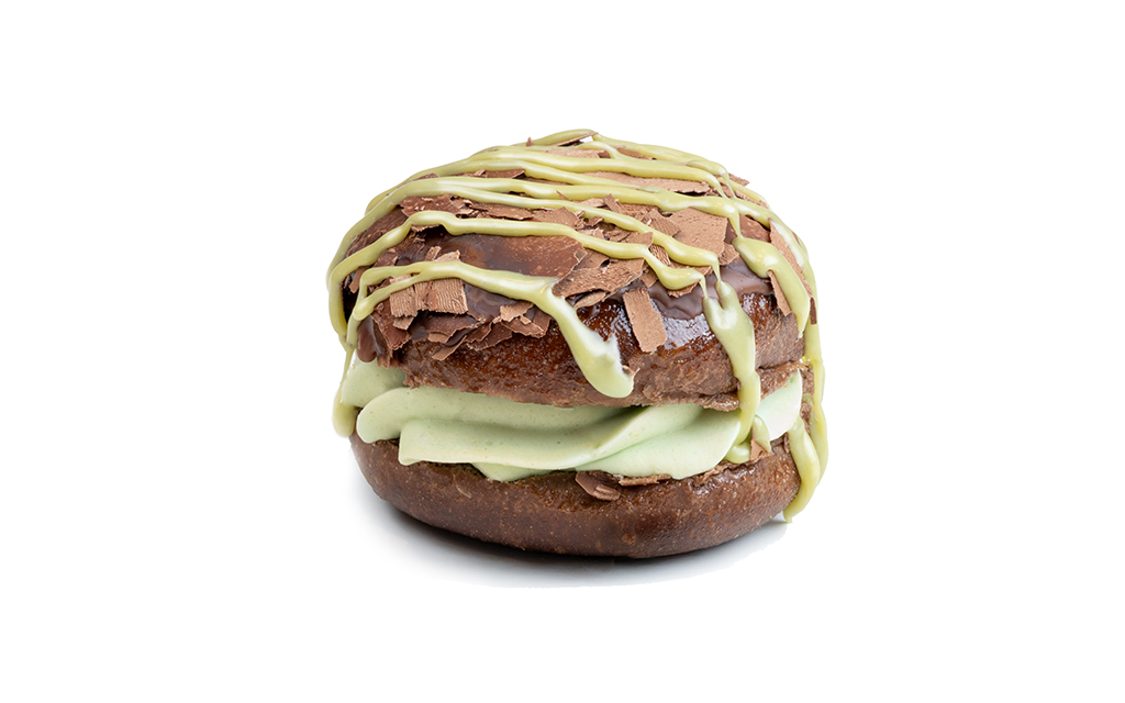 Neu: Pistazien-Schoko Krapfen